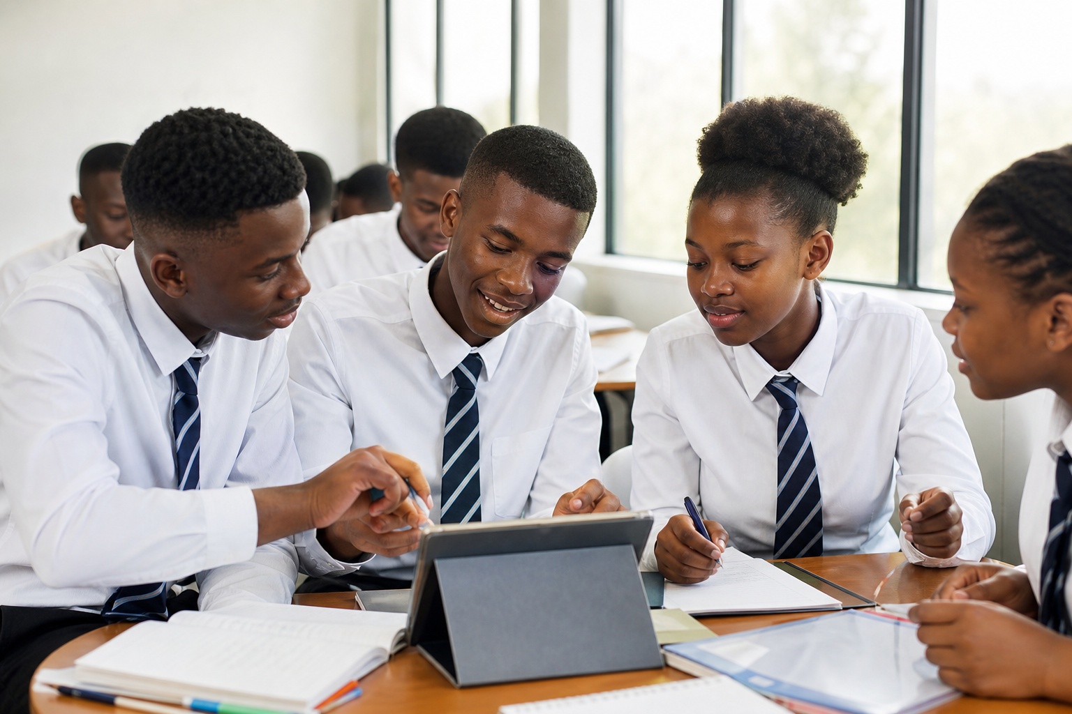 Students in class